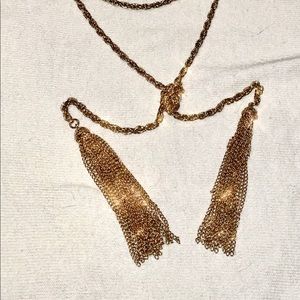 COPY - Gold lariat necklace
